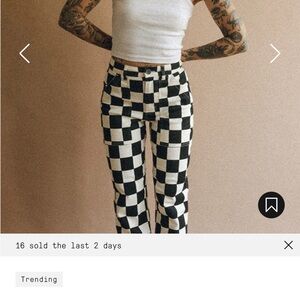 P&CO service fatigue , vintage fade, checkered pants